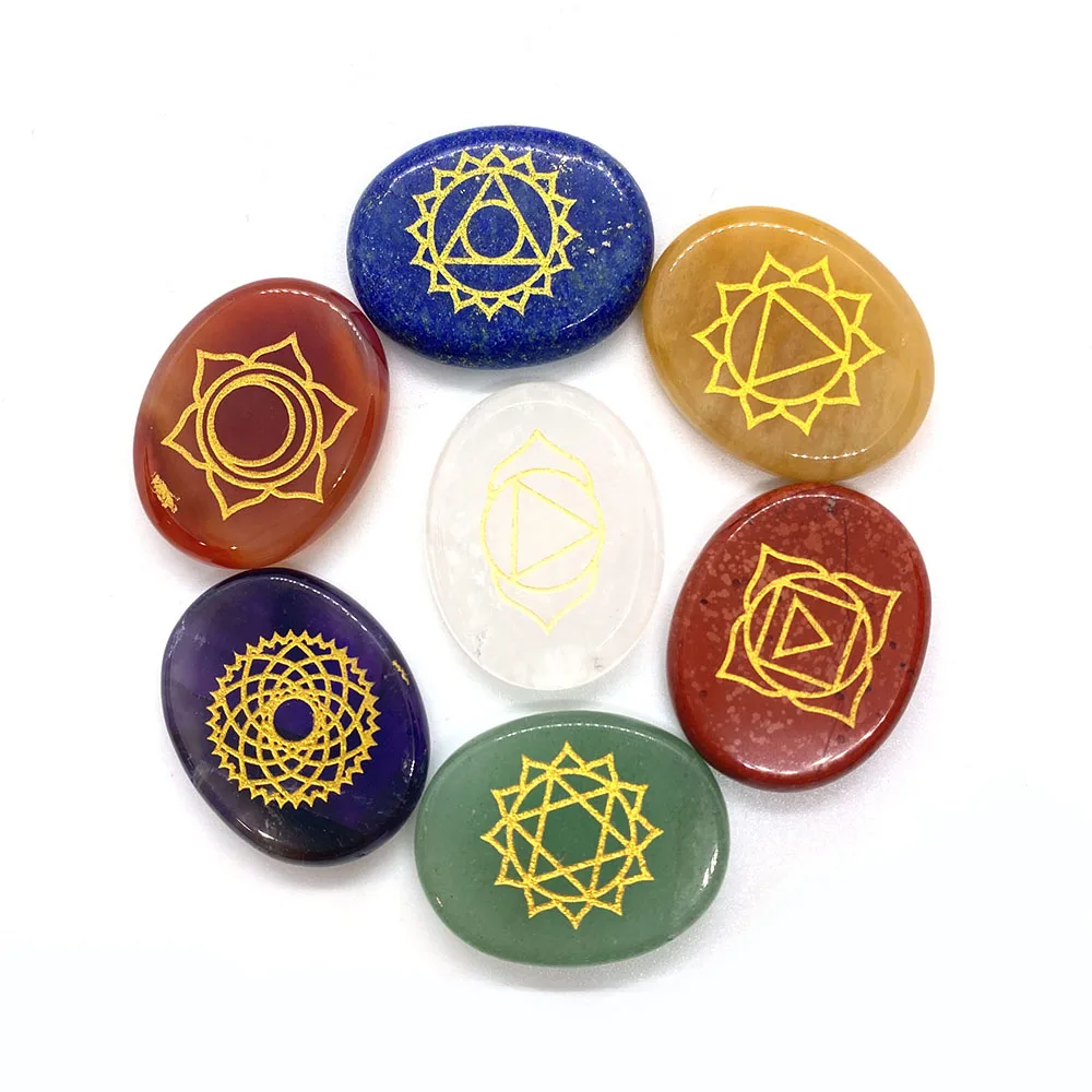 7Pcs Exquisite Natural Stone Amethyst Oval Divination Stone 22x28mm Charismatic Rune Cat's Eye Stone Chakra Jewelry Treatment
7Pcs Exquisite Natural Stone Amethyst Oval Divination Stone 22x28mm Charismatic Rune Cat's Eye Stone Chakra Jewelry Treatment
