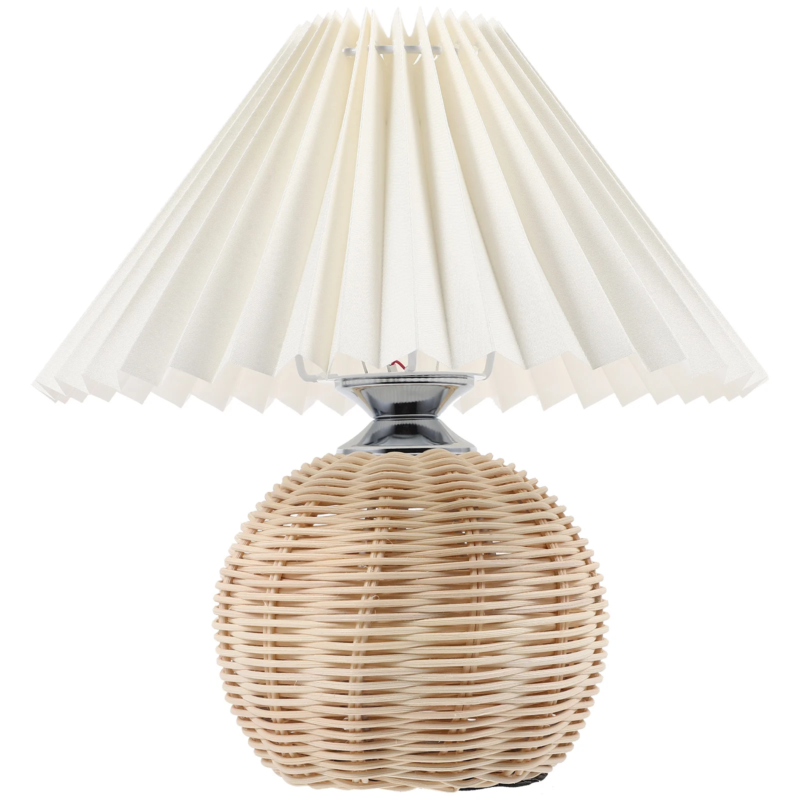 Pleated Table Lamp Bedside Desk Lampshade Bedroom Living LED Night Rattan Light Covers 
Pleated Table Lamp Bedside Desk Lampshade Bedroom Living LED Night Rattan Light Covers