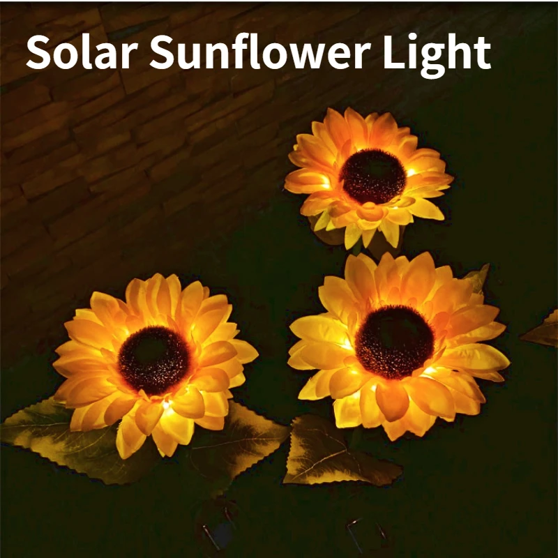 Outdoor Sunflower Lights IP65 Waterproof Garden Decoration Lights Solar Auto On/Off Landscape Lights Lawn Lamp for Yard/Path
Outdoor Sunflower Lights IP65 Waterproof Garden Decoration Lights Solar Auto On/Off Landscape Lights Lawn Lamp for Yard/Path