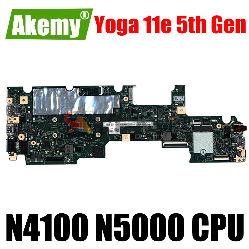 For Lenovo ThinkPad Yoga 11e 5th Gen laptop motherboard Mainboard 17833-1M motherboard with CPU N4100 N5000 RAM 4G 8GB SSD 128G
For Lenovo ThinkPad Yoga 11e 5th Gen laptop motherboard Mainboard 17833-1M motherboard with CPU N4100 N5000 RAM 4G 8GB SSD 128G