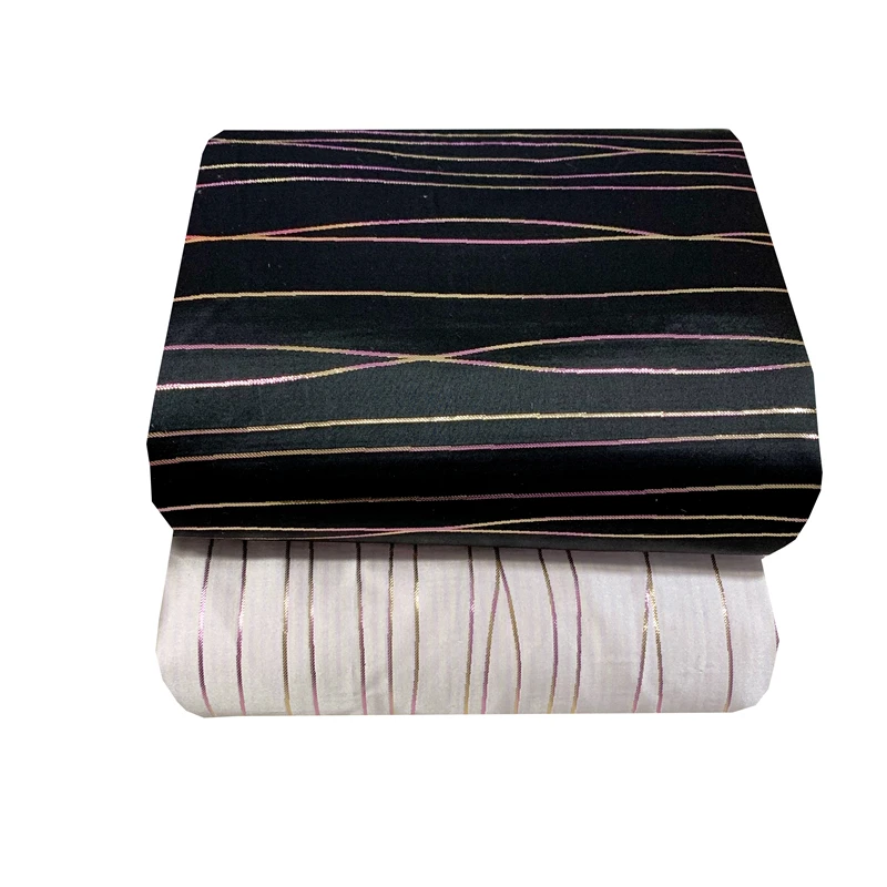 Elegant European and American Gold Stripe Three-dimensional Jacquard Suit Jacket Fashion Fabric Dress Brocade Windbreaker Fabric
Elegant European and American Gold Stripe Three-dimensional Jacquard Suit Jacket Fashion Fabric Dress Brocade Windbreaker Fabric