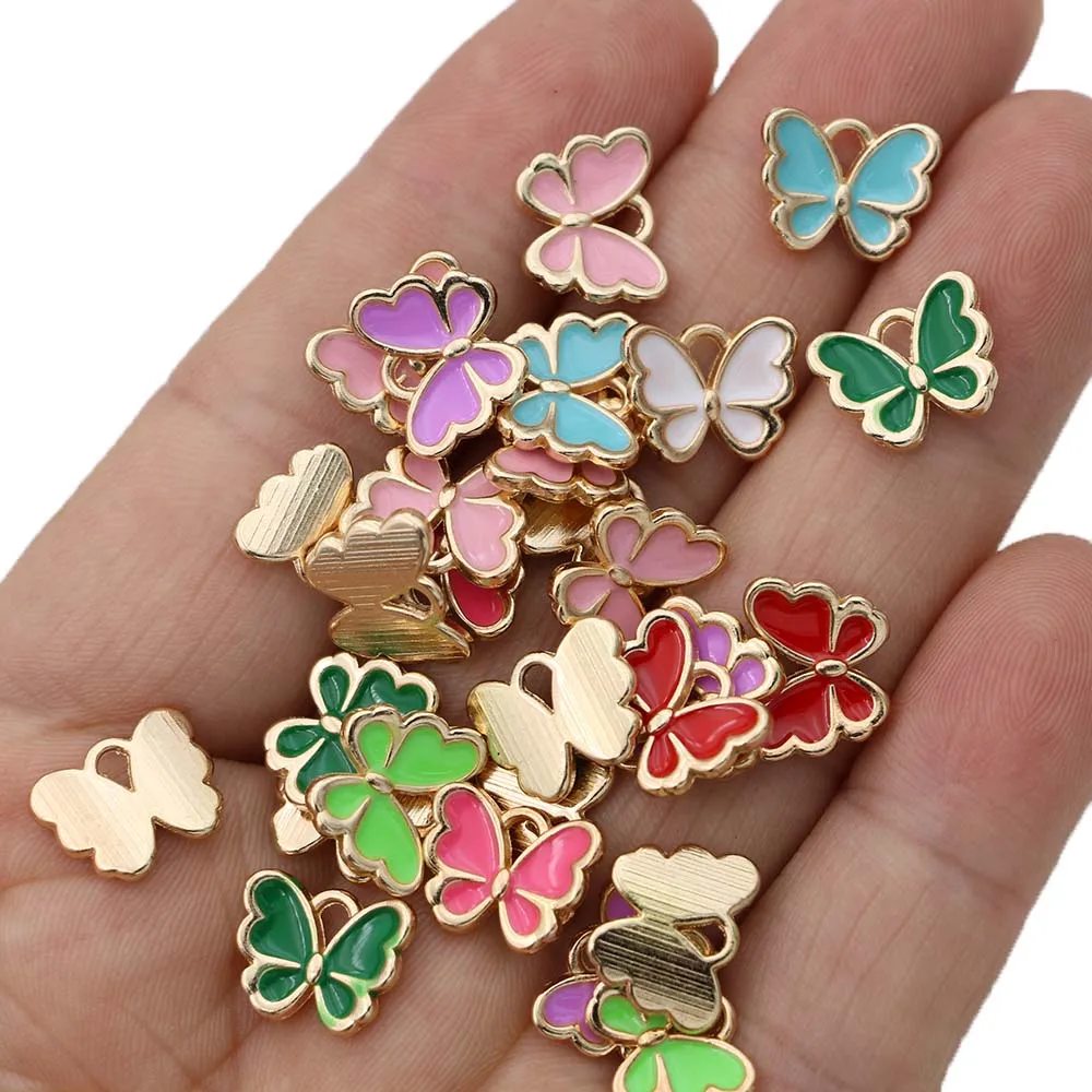 20Pcs Gold Plated Enamel Butterfly Charms for Jewelry Making Bracelet Earrings Necklace DIY Handmade Craft
20Pcs Gold Plated Enamel Butterfly Charms for Jewelry Making Bracelet Earrings Necklace DIY Handmade Craft