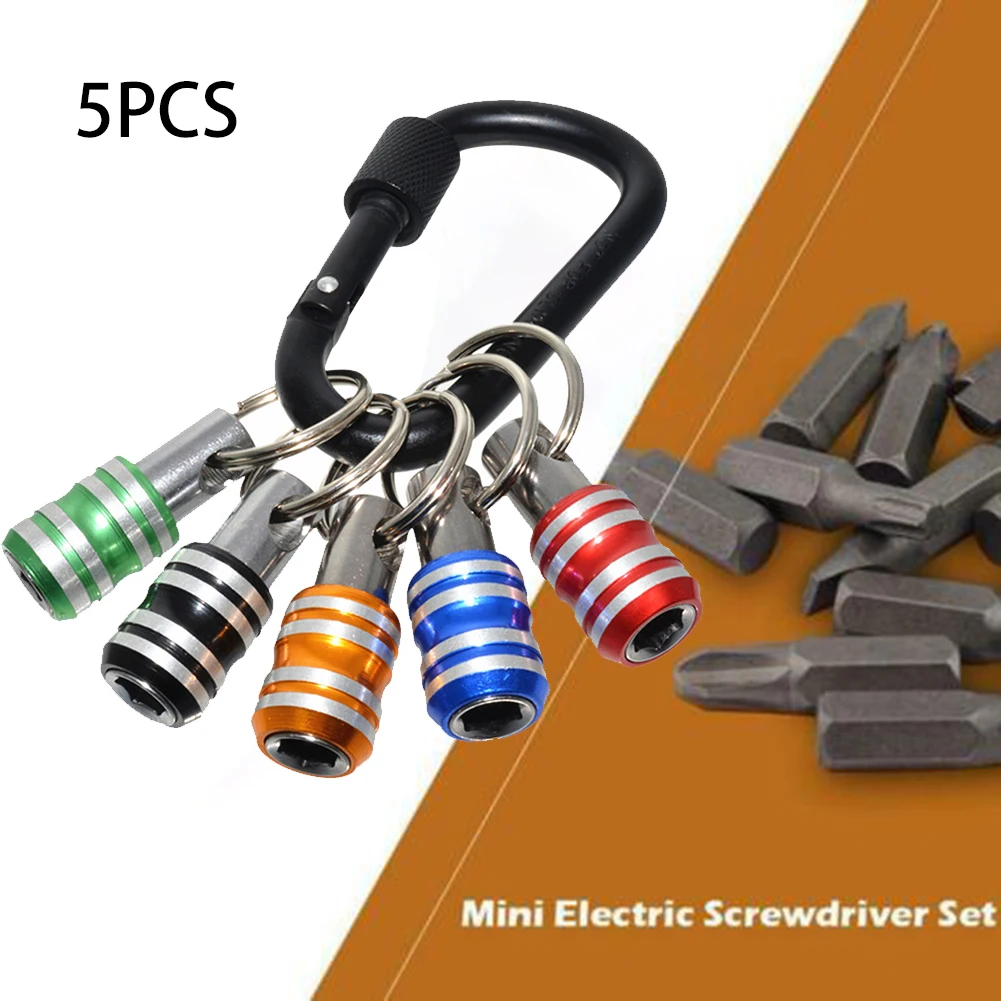5pcs 1/4'' Screwdriver Bit Hex Shank Screwdriver Bits Keychain Holder Extension Bar Drill Screw Adapter Power Tool Accessories
5pcs 1/4'' Screwdriver Bit Hex Shank Screwdriver Bits Keychain Holder Extension Bar Drill Screw Adapter Power Tool Accessories