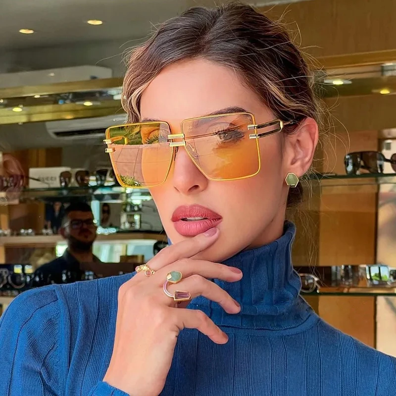 2022 Summer New Fashion Metal Square Sunglasses Women Vintage Yellow Sun Glasses Female Beach Shades Men Driving Oculos De Sol
2022 Summer New Fashion Metal Square Sunglasses Women Vintage Yellow Sun Glasses Female Beach Shades Men Driving Oculos De Sol