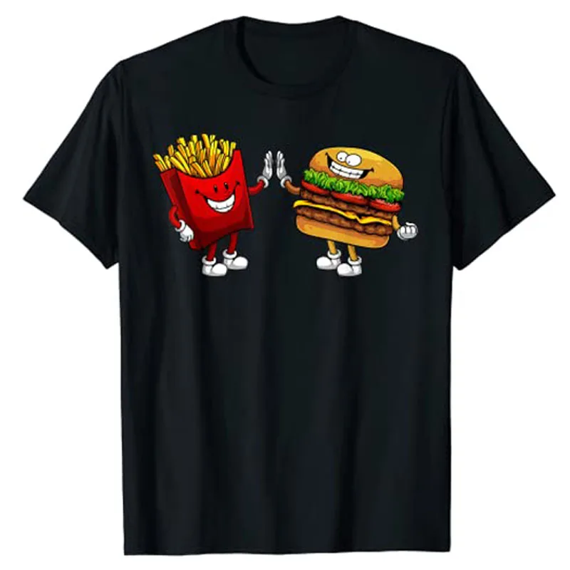 Cute Hamburger Art Men Women Hamburgers French Fries Lovers T-Shirt Funny Fast Food Restaurant Tee Tops Cool Graphic Outfit Gift
Cute Hamburger Art Men Women Hamburgers French Fries Lovers T-Shirt Funny Fast Food Restaurant Tee Tops Cool Graphic Outfit Gift