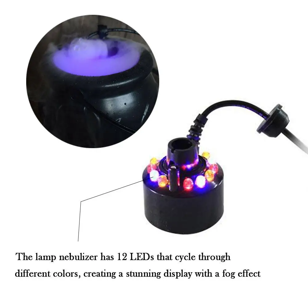 Halloween Witch Pot Smoke Machine Fog Maker Water Fountain Fogger Color Changing Fog Machine Party Prop Halloween Decoration
Halloween Witch Pot Smoke Machine Fog Maker Water Fountain Fogger Color Changing Fog Machine Party Prop Halloween Decoration