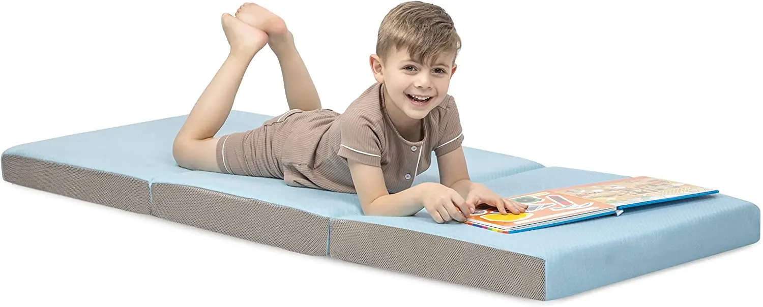 

Toddler Nap Mat Bed Tri Folding Mattress with Washable Cover (24 inches x 57 inches x 3 inches)