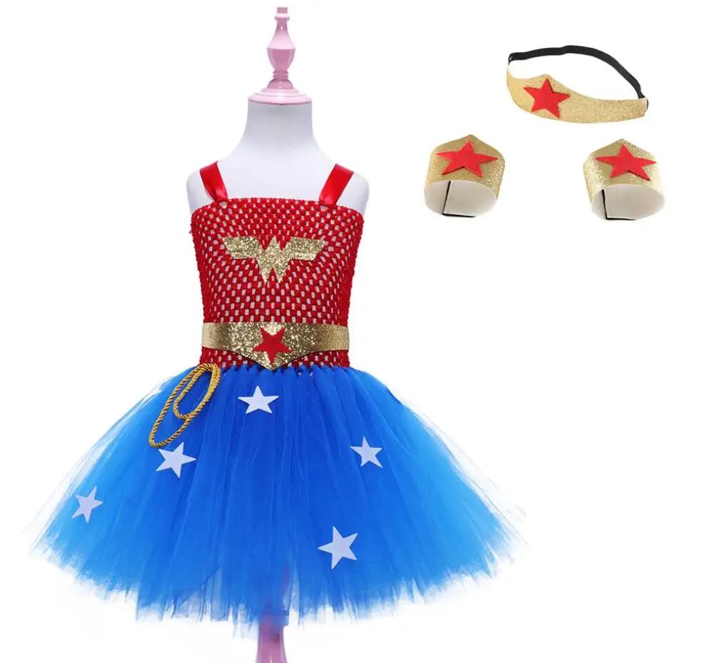 Wonder Girls Costume Halloween Party Outift for Kids Superhero Halter Neck Tutu Skirs Dress Cosplay Birthday Gift
Wonder Girls Costume Halloween Party Outift for Kids Superhero Halter Neck Tutu Skirs Dress Cosplay Birthday Gift