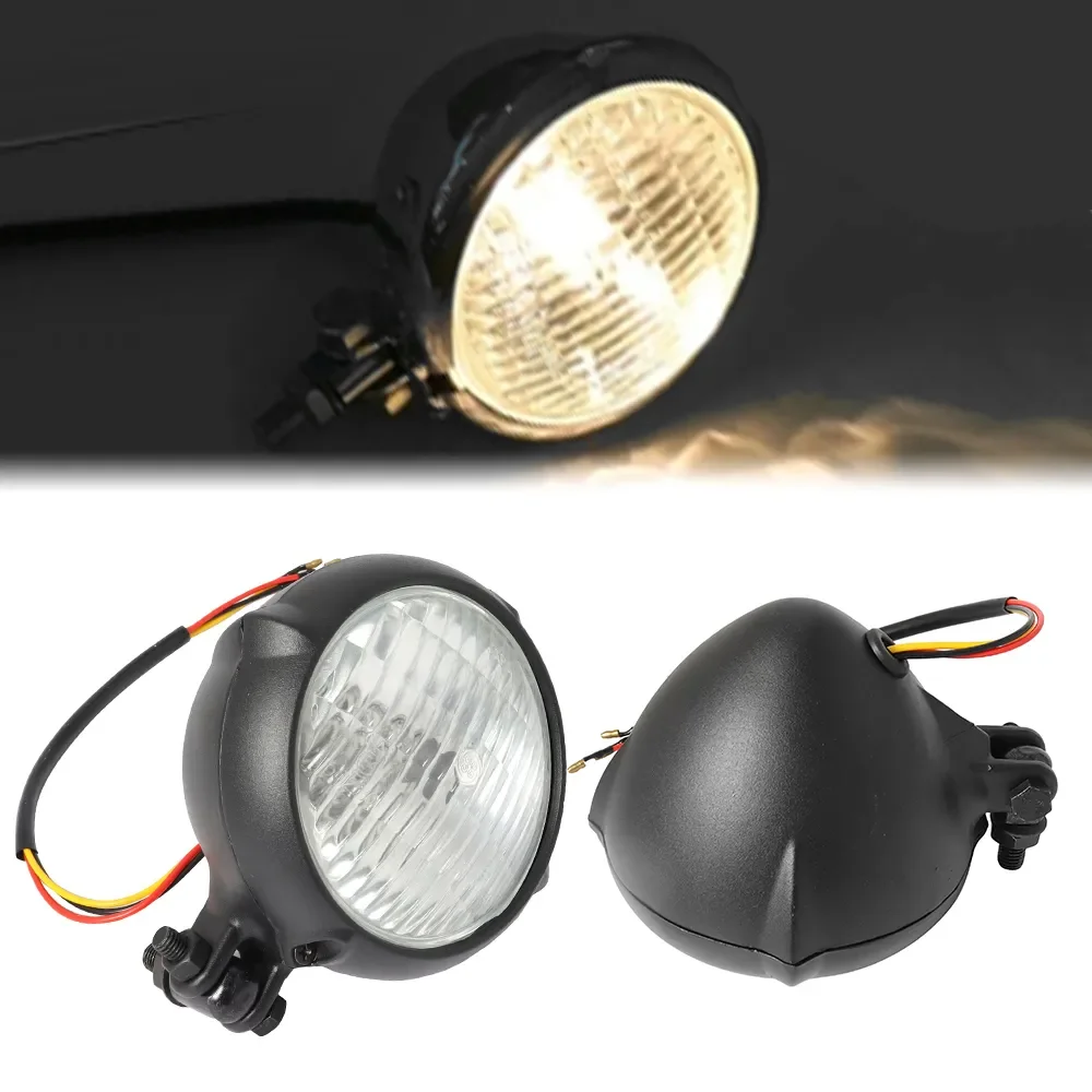 Vintage Motorcycle Headlight Headlamp Universal Front Round Light For Honda Suzuki Kawasaki Harley Cafe Racer Bobber Chopper
Vintage Motorcycle Headlight Headlamp Universal Front Round Light For Honda Suzuki Kawasaki Harley Cafe Racer Bobber Chopper