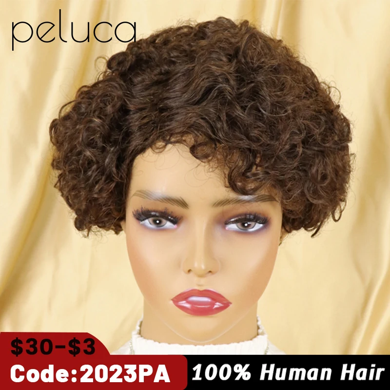 Short Human Hair Wigs Pixie Cut Curly Brazilian Hair for Black Women Glueless Curly African American Wig Brown Ombre Colored
Short Human Hair Wigs Pixie Cut Curly Brazilian Hair for Black Women Glueless Curly African American Wig Brown Ombre Colored