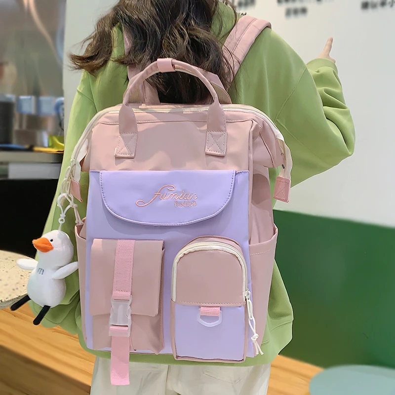 Preppy Purple Backpack 2022 Women Waterproof Candy Colors Backpacks Fancy High School Bags for Teenage Girl Cute Travel Rucksack
Preppy Purple Backpack 2022 Women Waterproof Candy Colors Backpacks Fancy High School Bags for Teenage Girl Cute Travel Rucksack
