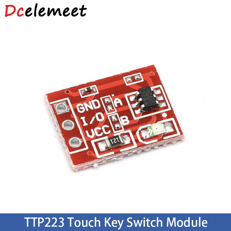 1Pcs TTP223 Touch Key Switch Module Touching Button Single Channel Reconstruction Self-Locking/No-Locking Capacitive Switches
1Pcs TTP223 Touch Key Switch Module Touching Button Single Channel Reconstruction Self-Locking/No-Locking Capacitive Switches