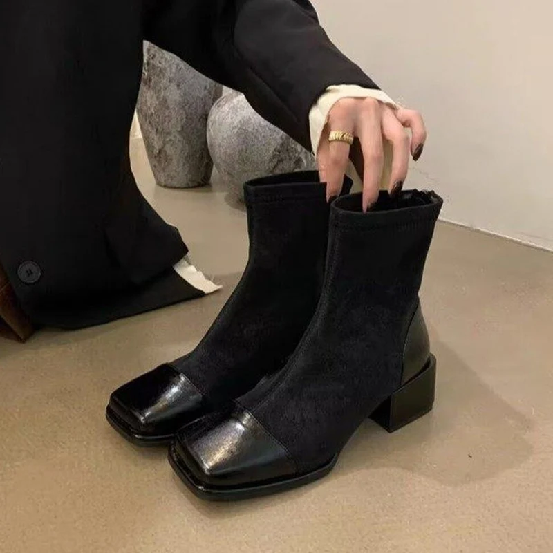 2024 Winter New Women Shoes Chelsea Boots Ankle Goth Chunky Gladiator Boots Mid Heels Fashion Designer Femme Motorcycle Botas
2024 Winter New Women Shoes Chelsea Boots Ankle Goth Chunky Gladiator Boots Mid Heels Fashion Designer Femme Motorcycle Botas