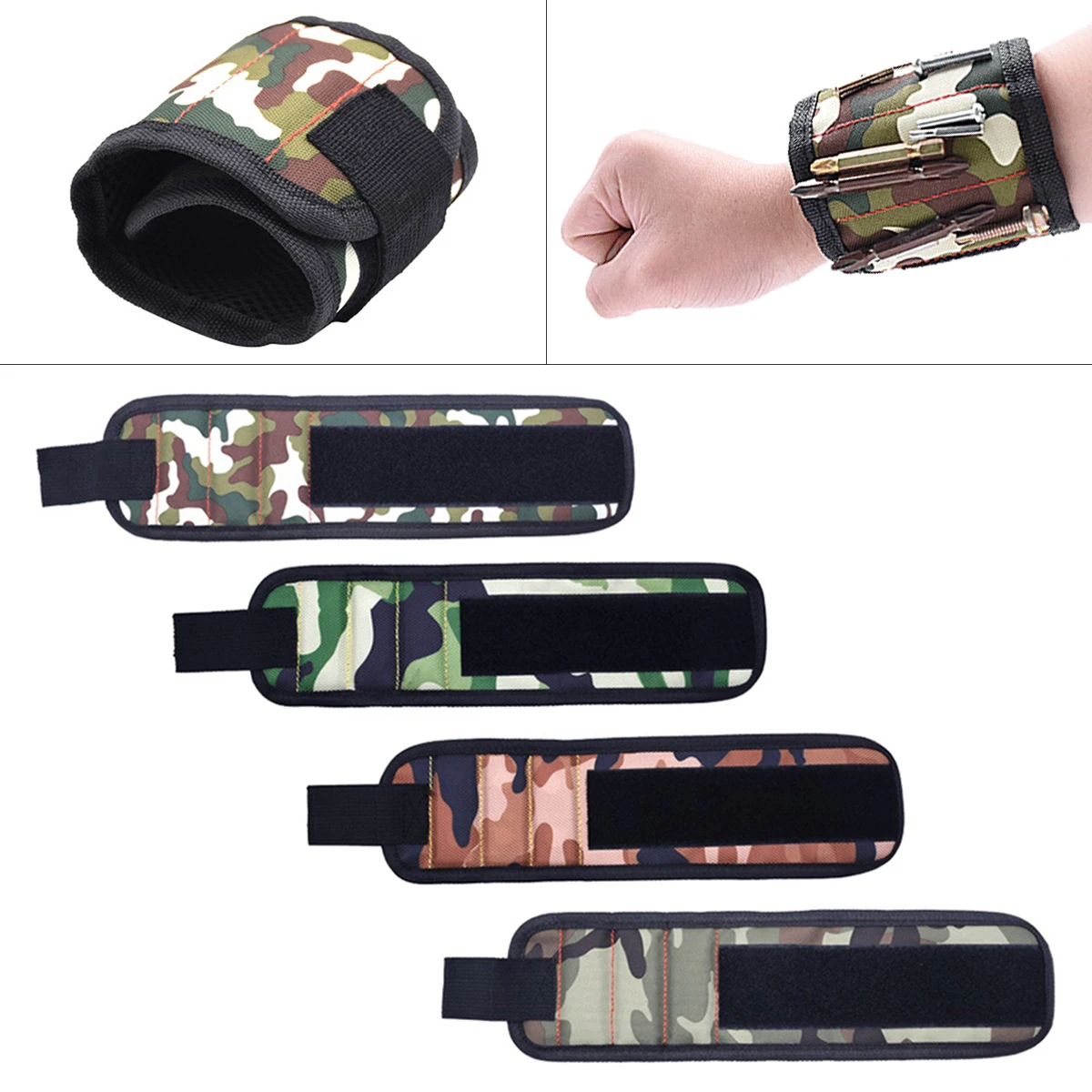 Magnetic Wristband Electrician Adjustable Tool Bag Strong Magnetism Magnetic Picker Adsorption Screw Package for Repair
Magnetic Wristband Electrician Adjustable Tool Bag Strong Magnetism Magnetic Picker Adsorption Screw Package for Repair