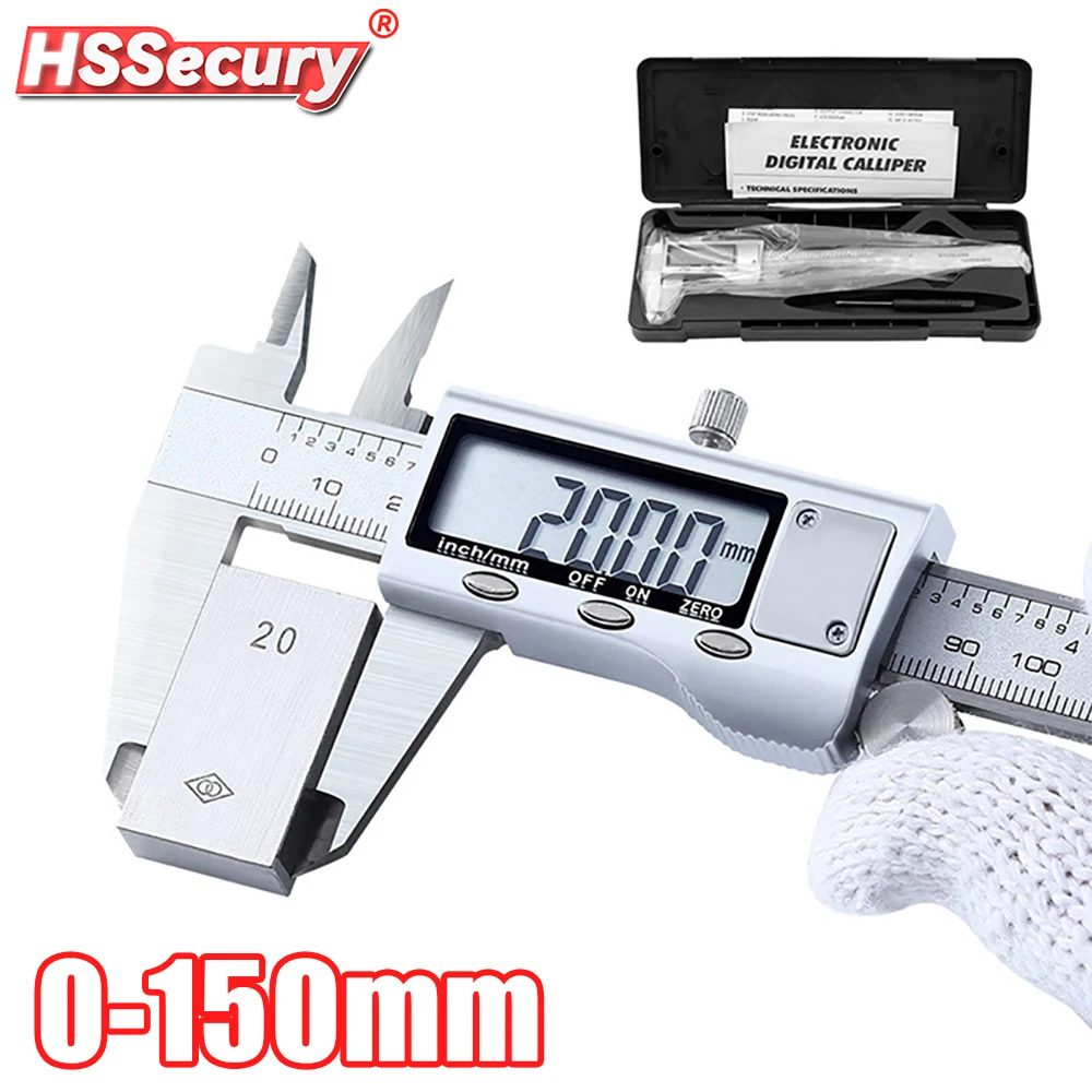 Электронный микрометр из нержавеющей стали, 0-150 мм
Электронный микрометр из нержавеющей стали, 0-150 мм