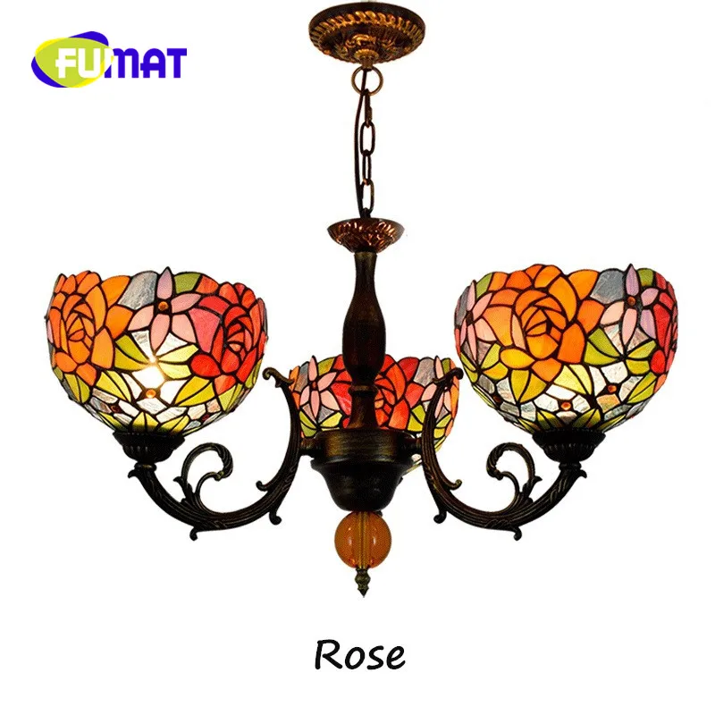 FUMAT European Minimalist Tiffany Stained Glass Romantic Bedroom Restaurant Teahouse Cafe Three-headed Flower Art Chandeliers
FUMAT European Minimalist Tiffany Stained Glass Romantic Bedroom Restaurant Teahouse Cafe Three-headed Flower Art Chandeliers
