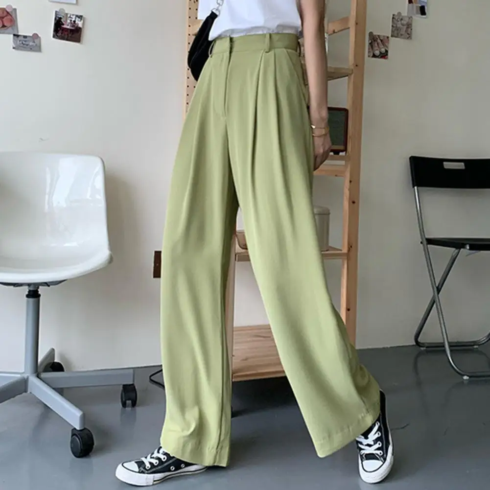 Women Suit Pants Summer Loose Pants Fashion High Waist Thin Wide-Leg Pants Korean Baggy Pants High Waist Women Long Trousers
Women Suit Pants Summer Loose Pants Fashion High Waist Thin Wide-Leg Pants Korean Baggy Pants High Waist Women Long Trousers