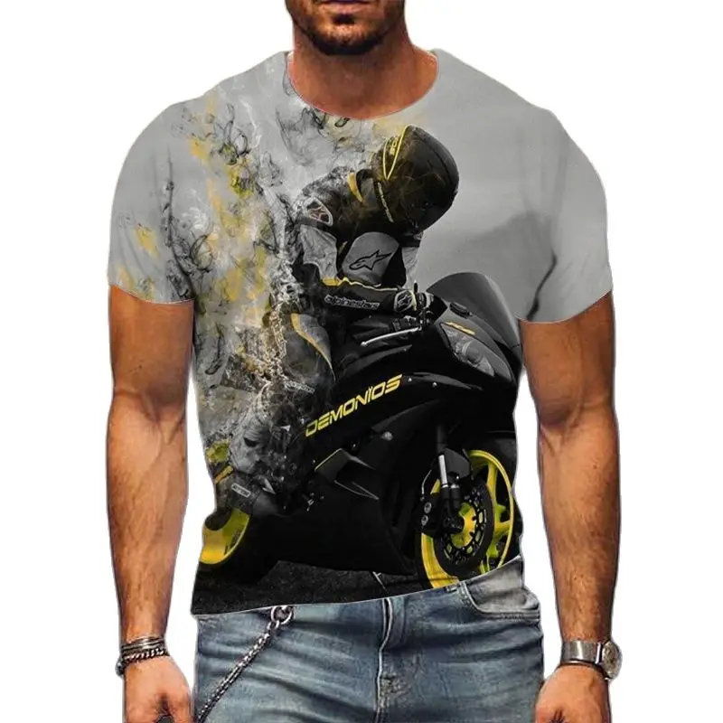 2022 new motorcycle racer men's T-shirt 3d printing vintage top o-neck breathable casual short sleeve fashion oversized shirt
2022 new motorcycle racer men's T-shirt 3d printing vintage top o-neck breathable casual short sleeve fashion oversized shirt