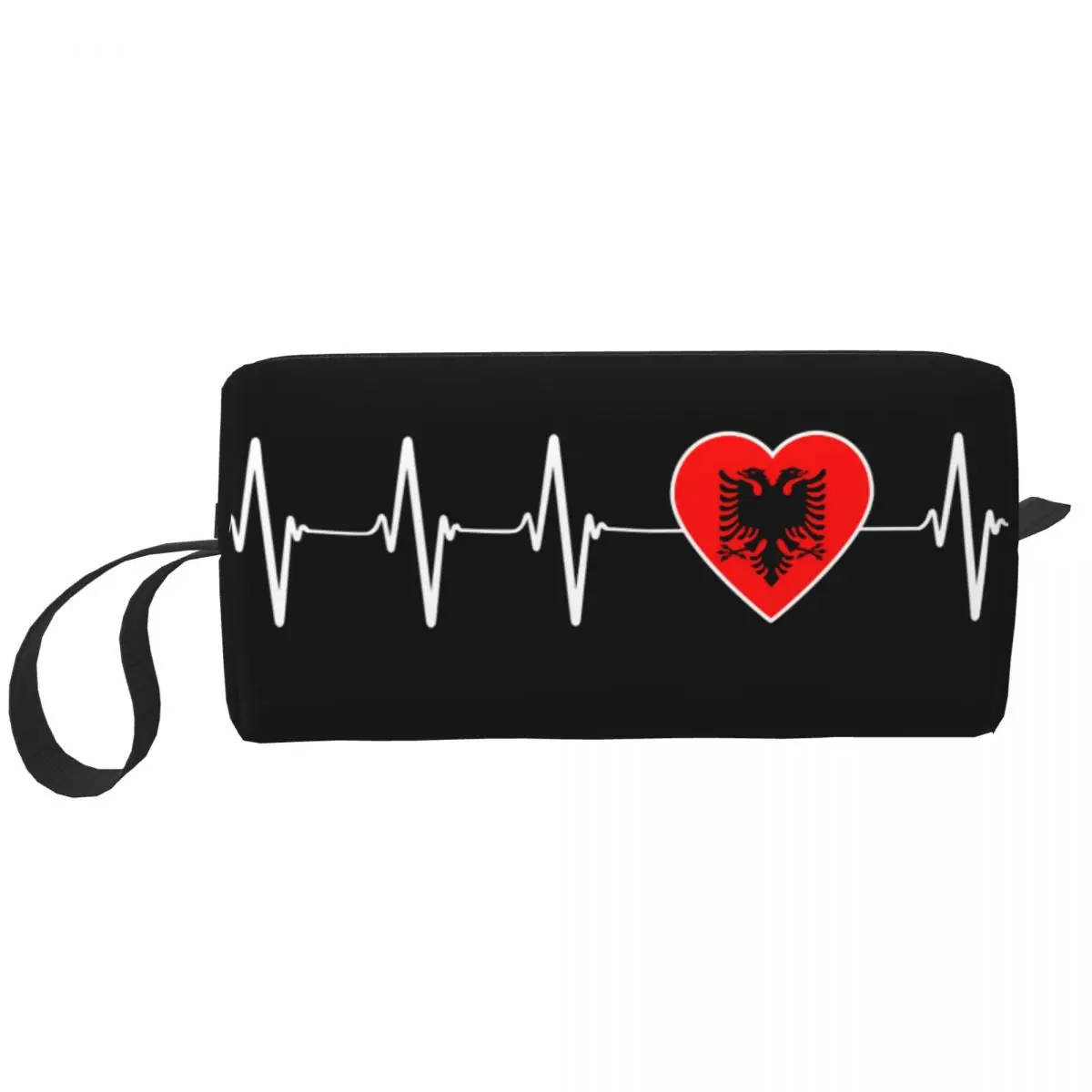 Albanian Heartbeat Albania Flag Cosmetic Bag Women Cute Big Capacity Makeup Case Beauty Storage Toiletry Bags Dopp Kit Case Box
Albanian Heartbeat Albania Flag Cosmetic Bag Women Cute Big Capacity Makeup Case Beauty Storage Toiletry Bags Dopp Kit Case Box