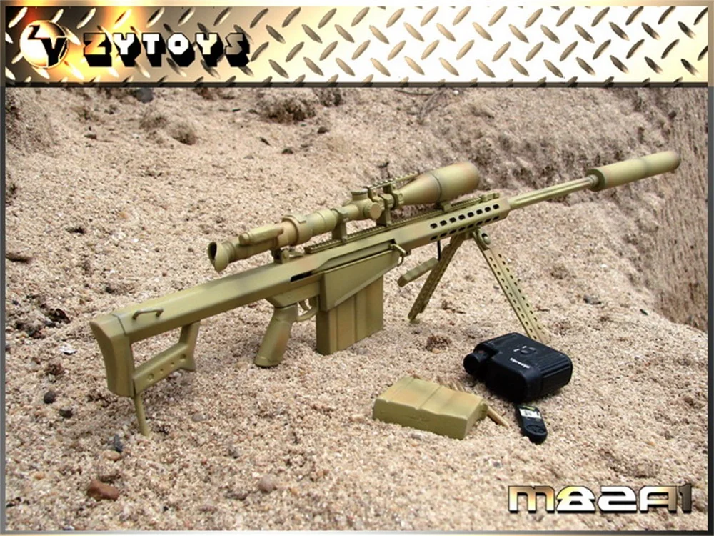Снайперская игрушка ZYTOYS ZY8015, масштаб 1/6, оружие M82A1, цвет песка, снайперский ПВХ материал, не может быть выстрелен для куклы, экшн-компонент
Снайперская игрушка ZYTOYS ZY8015, масштаб 1/6, оружие M82A1, цвет песка, снайперский ПВХ материал, не может быть выстрелен для куклы, экшн-компонент