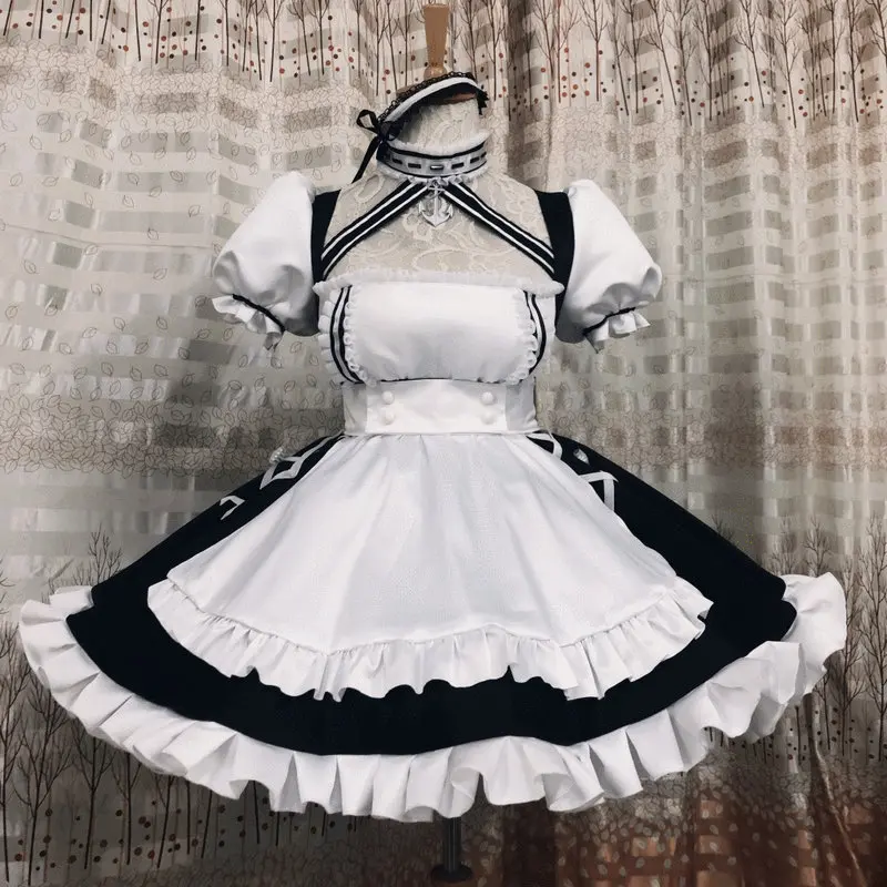 Azur Lane HMS Sirius Cosplay Costume White and Black Maid Dress Custom Size Halloween
Azur Lane HMS Sirius Cosplay Costume White and Black Maid Dress Custom Size Halloween