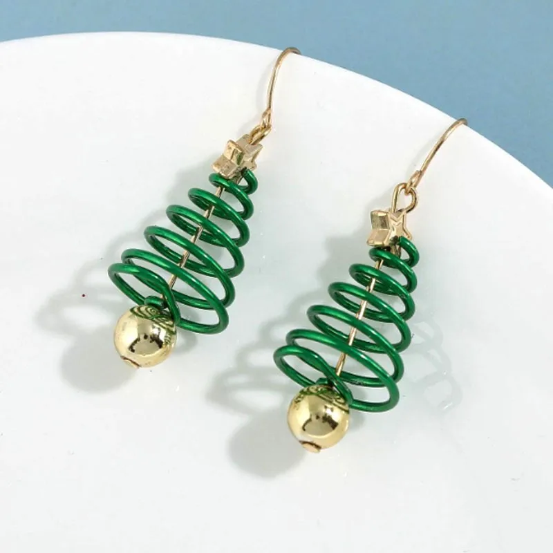 Christmas Series Creative Design Spring Christmas Tree Earrings Personality Trend Earrings Christmas Trinkets Fashion Earrings
Christmas Series Creative Design Spring Christmas Tree Earrings Personality Trend Earrings Christmas Trinkets Fashion Earrings