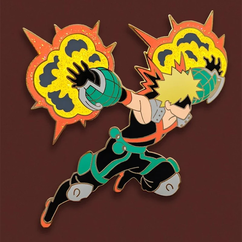Anime Cartoon Cool Bomb Boy Bakugou Katsuki Hard Enamel Pin Badge Brooch DIY Backpack Collar Lapel Pin Jewelry Brooch Fans Gift
Anime Cartoon Cool Bomb Boy Bakugou Katsuki Hard Enamel Pin Badge Brooch DIY Backpack Collar Lapel Pin Jewelry Brooch Fans Gift
