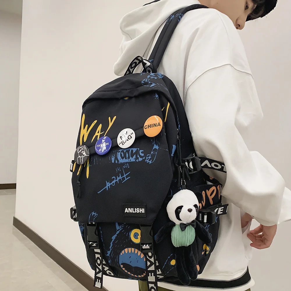 Harajuku Backpack Fashion Boy Girl College Bag Laptop Cute Female Travel Student Bag Backpack mochila expansivel
Harajuku Backpack Fashion Boy Girl College Bag Laptop Cute Female Travel Student Bag Backpack mochila expansivel