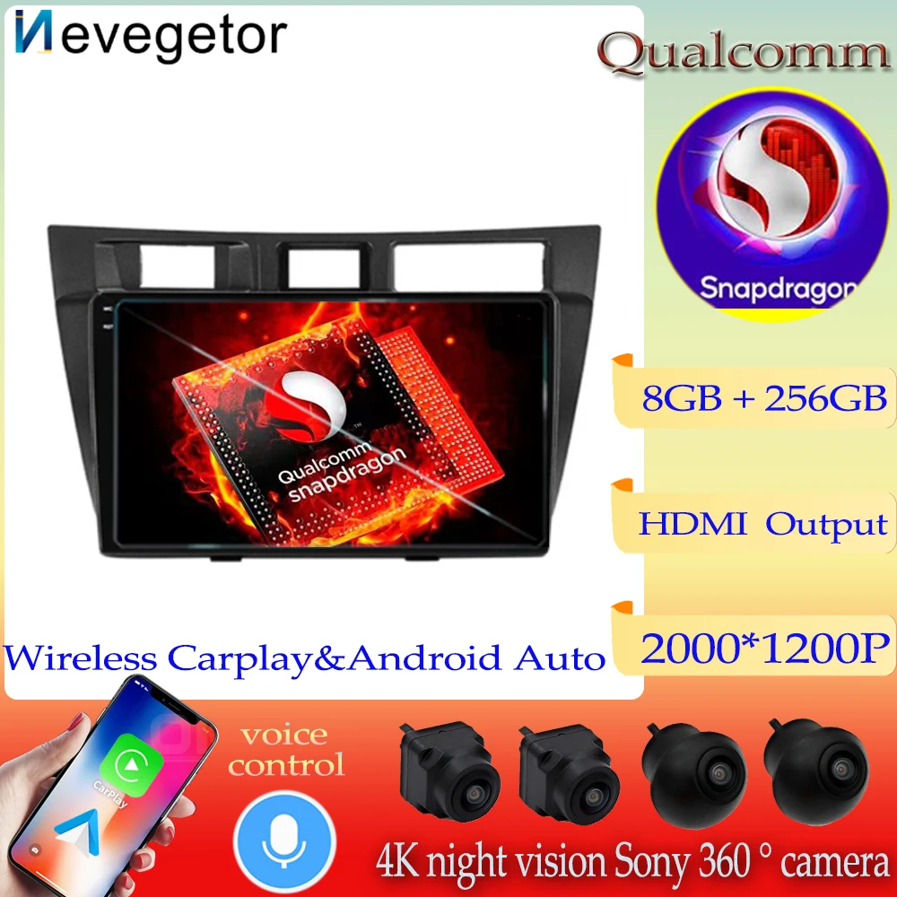 Qualcomm Snapdragon Android13 For Toyota Mark II 9 X100 2000 - 2007 Car Radio Multimedia Video Player Navigation GPS No 2din BT
Qualcomm Snapdragon Android13 For Toyota Mark II 9 X100 2000 - 2007 Car Radio Multimedia Video Player Navigation GPS No 2din BT
