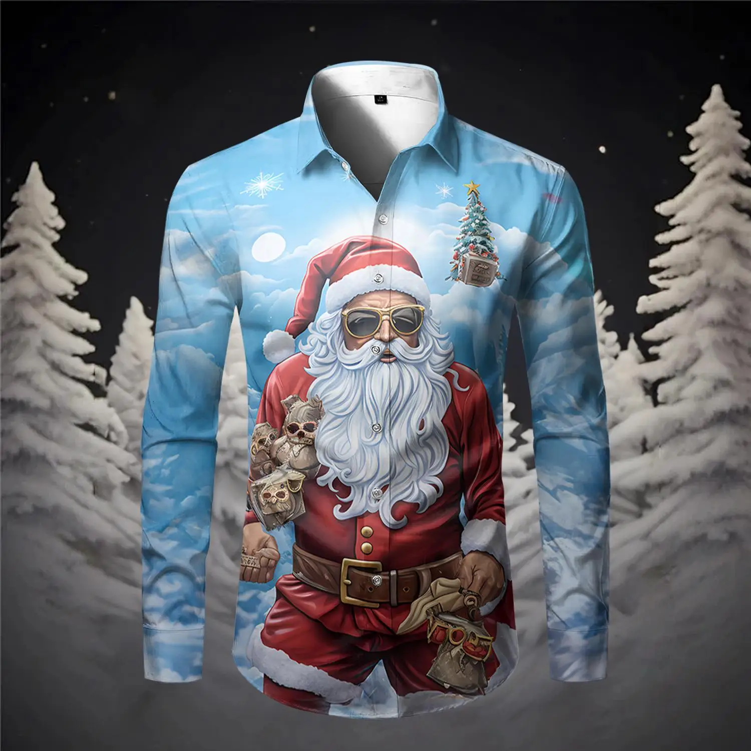2024 New Shirts For Men 3d Santa Claus Printed Long Sleeved Shirts Fashion Sportswear Daily Casual Tops Loose Oversized Clothing
2024 New Shirts For Men 3d Santa Claus Printed Long Sleeved Shirts Fashion Sportswear Daily Casual Tops Loose Oversized Clothing