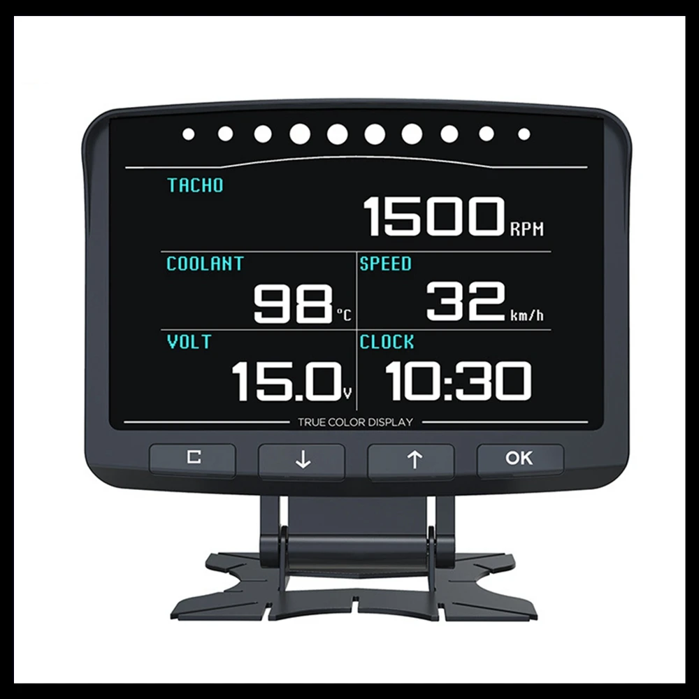 OBD II HUD Head Up Display OBD2 Digital Car Computer Auto Speed Meter Electronic Monitor Diagnosis ECU Film Gauge Speedometer
OBD II HUD Head Up Display OBD2 Digital Car Computer Auto Speed Meter Electronic Monitor Diagnosis ECU Film Gauge Speedometer