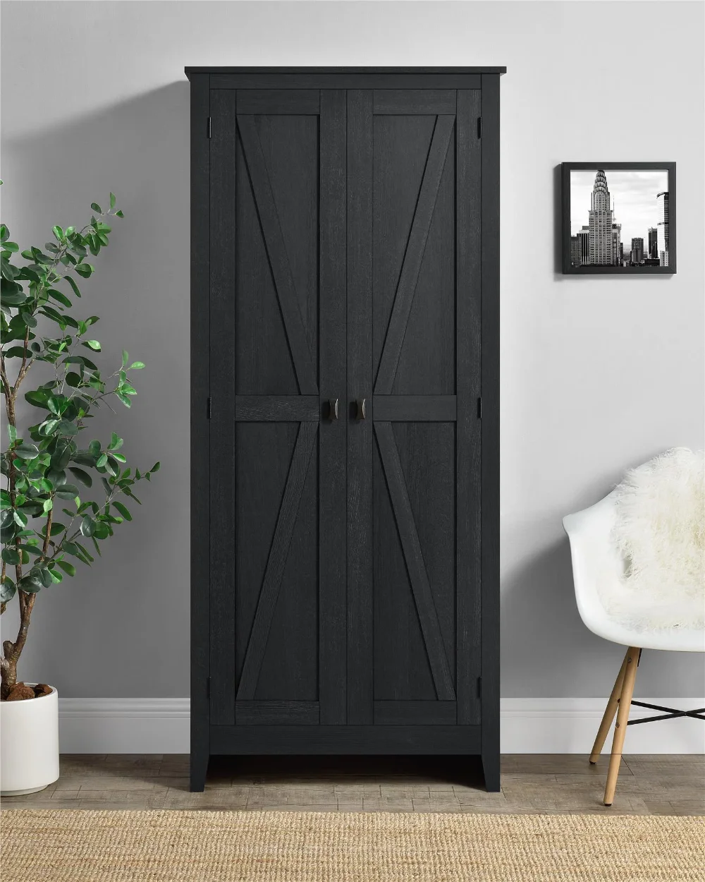 31.5" Wide Storage Cabinet, Smokehouse bedroom closets home furniture ropero de madera para dormitorio
31.5" Wide Storage Cabinet, Smokehouse bedroom closets home furniture ropero de madera para dormitorio