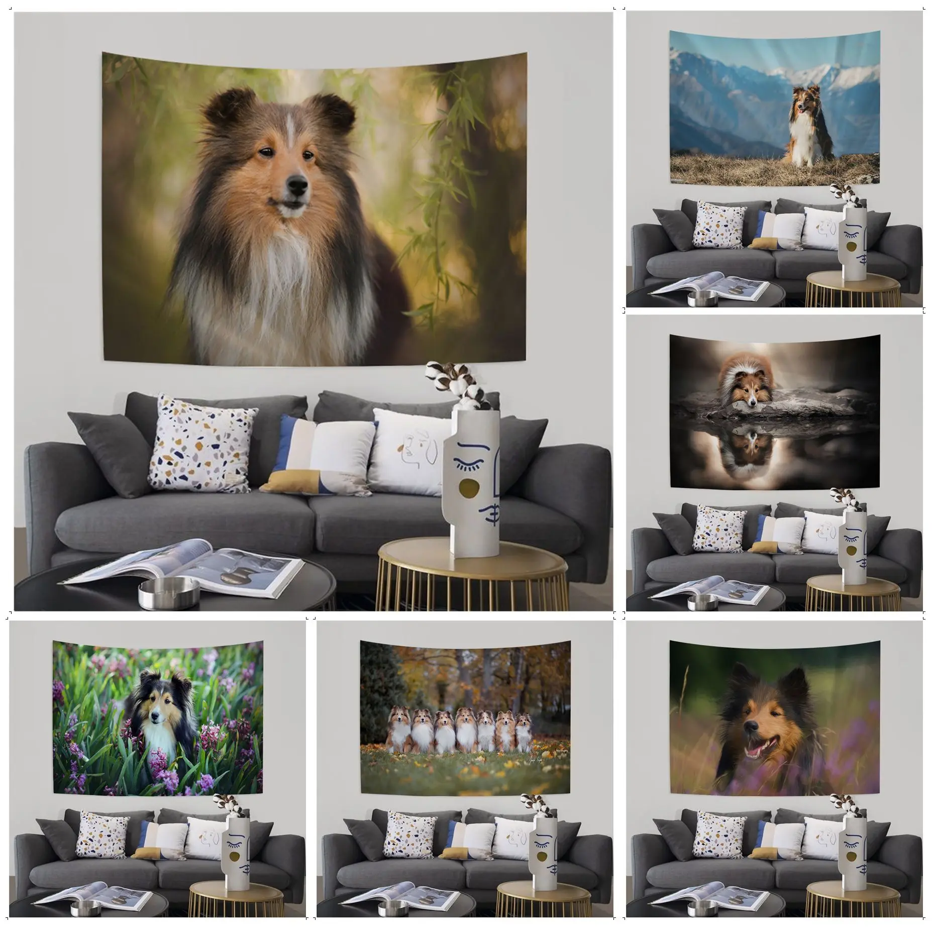 Pet Shetland Sheepdog Colorful Tapestry Wall Hanging Hippie Wall Hanging Bohemian Wall Tapestries Mandala Wall Hanging Sheets
Pet Shetland Sheepdog Colorful Tapestry Wall Hanging Hippie Wall Hanging Bohemian Wall Tapestries Mandala Wall Hanging Sheets