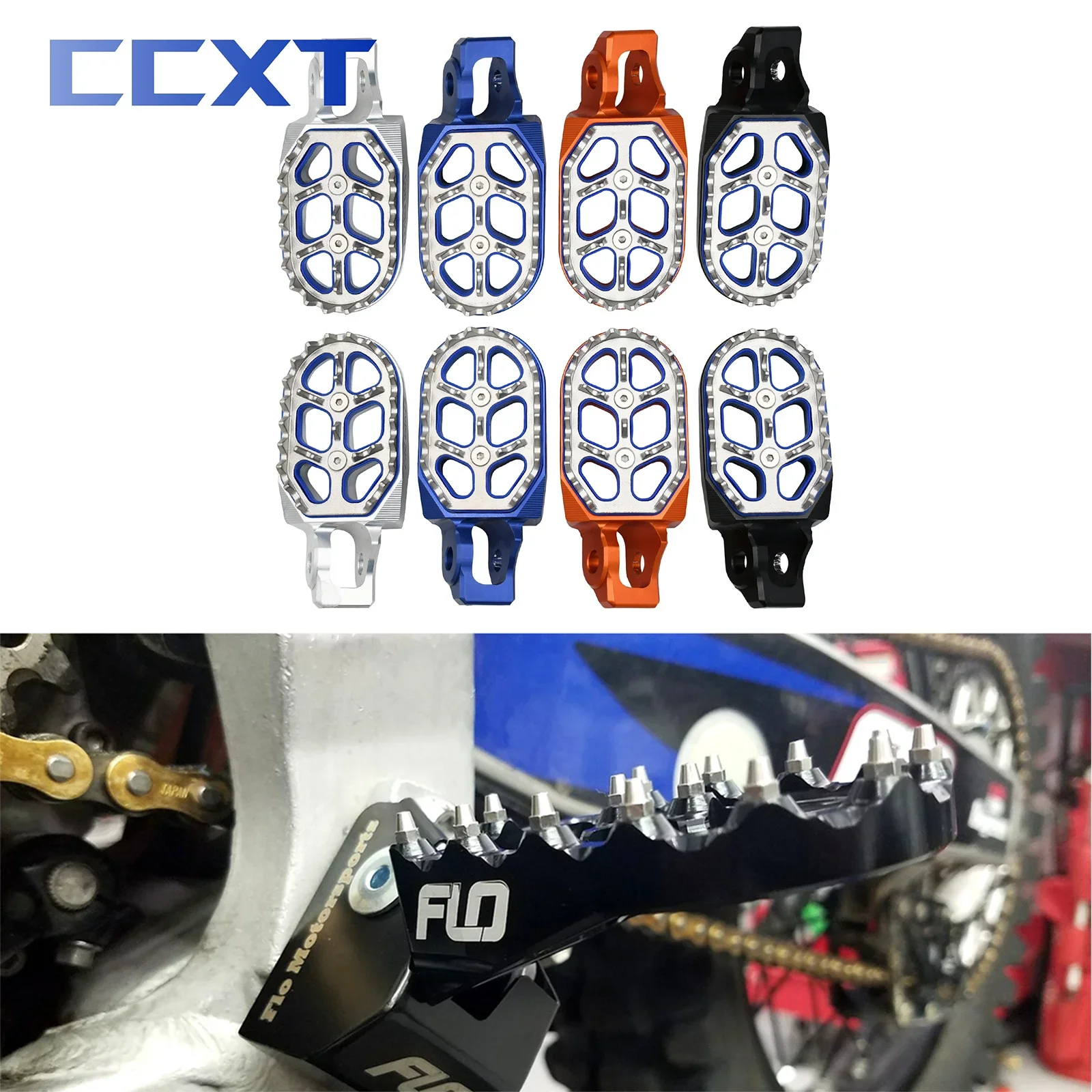 

Motorcycle CNC Aluminum Footpegs Pedals Foot Pegs For KTM EXC XC XCW XCF SX EXCF SXF For Husqvarna TC TE TX FE FX FS FC 85-530cc