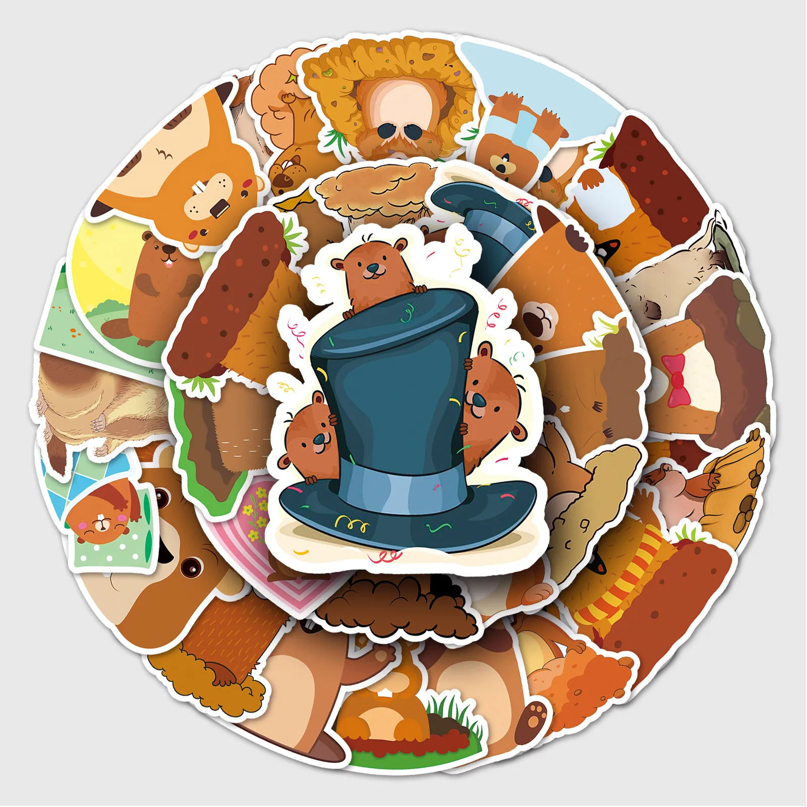 50Pcs Cute Groundhog Stickers Cartoon Animal Mouse Sticker DIY Phone Luggage Laptop Scrapbook Journal Diary Decals Kids Toy B2
50Pcs Cute Groundhog Stickers Cartoon Animal Mouse Sticker DIY Phone Luggage Laptop Scrapbook Journal Diary Decals Kids Toy B2