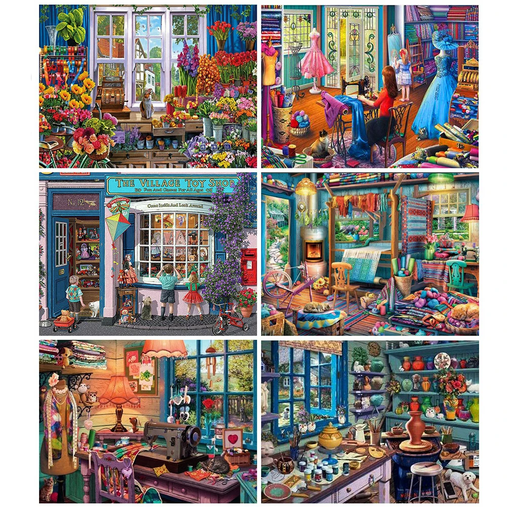Shop Scenery 5d DIY Diamond Painting kit Full Drill Art Diamond Embroidery Set Landscape Crafts Art Wall Livingroom Home Decor
Shop Scenery 5d DIY Diamond Painting kit Full Drill Art Diamond Embroidery Set Landscape Crafts Art Wall Livingroom Home Decor