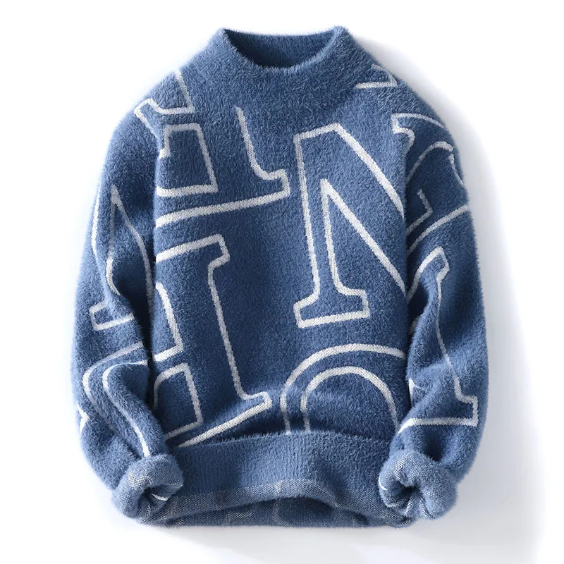 Новинка Осень-зима 2022, мужской модный Повседневный приталенный Высококачественный свитер, мужской бархатный плотный теплый свитер большог... 
Новинка Осень-зима 2022, мужской модный Повседневный приталенный Высококачественный свитер, мужской бархатный плотный теплый свитер большог...