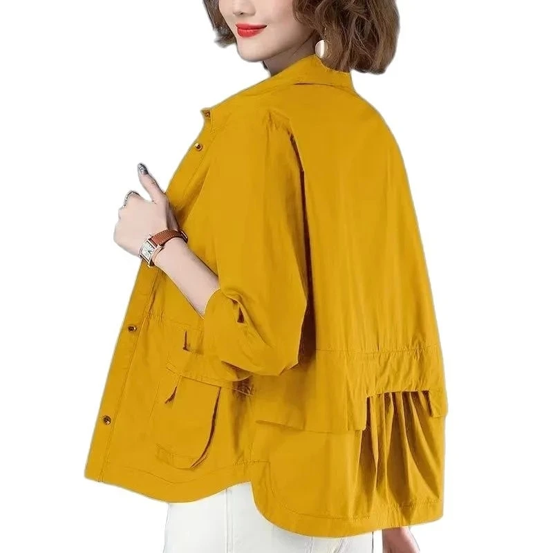 Thin Short Coat Women 2023 Spring And Summer Mother Fashion Casual Cardigan Small Shirt Windbreaker Female Jacket Outerwear
Thin Short Coat Women 2023 Spring And Summer Mother Fashion Casual Cardigan Small Shirt Windbreaker Female Jacket Outerwear