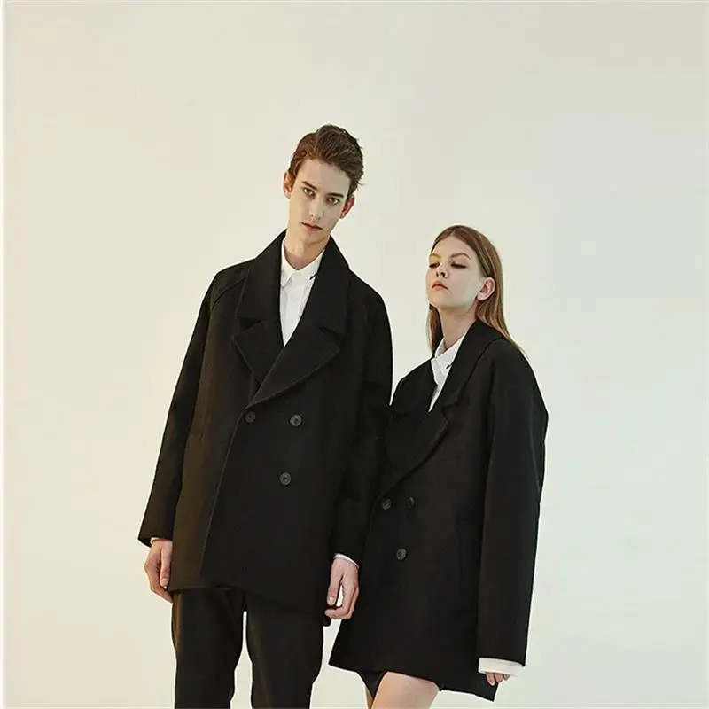 Мужское шерстяное пальто, новинка осень/зима, классическое простое двубортное повседневное пальто большого размера
Мужское шерстяное пальто, новинка осень/зима, классическое простое двубортное повседневное пальто большого размера