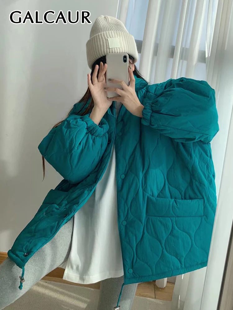 Парка женская с отложным воротником и длинным рукавом, однобортная, свободного покроя
Парка женская с отложным воротником и длинным рукавом, однобортная, свободного покроя