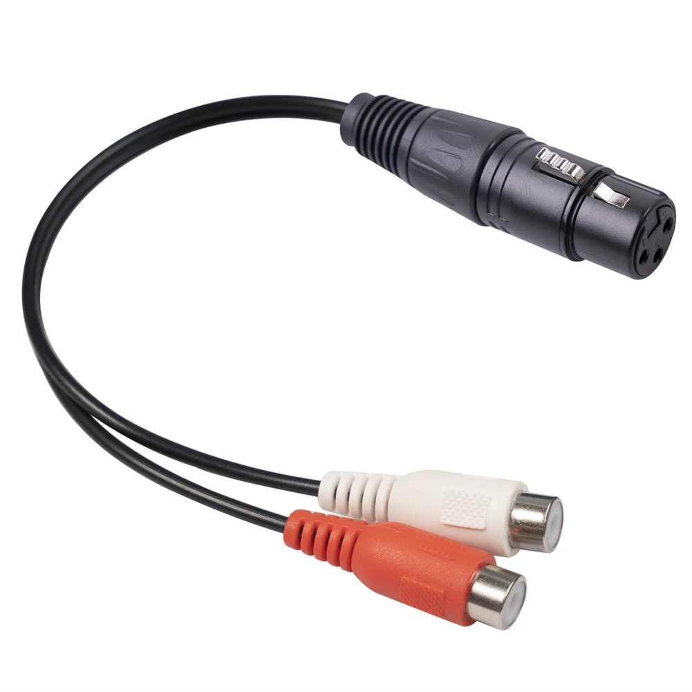 3-Pin XLR Connector To 2-RCA Female Microphone Adapter Cable 20cm RCA Cables Mic Adapters Musical Instruments Accessories
3-Pin XLR Connector To 2-RCA Female Microphone Adapter Cable 20cm RCA Cables Mic Adapters Musical Instruments Accessories