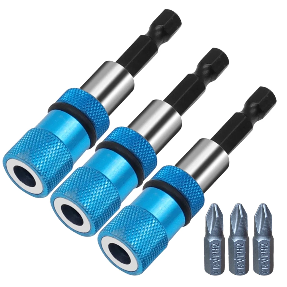 3pcs 1/4Inch Hex Shank Magnetic Bit Holder Screwdriver Drill Bits Extension Bar With PH2 Explosion-proof Non-Slip Bit
3pcs 1/4Inch Hex Shank Magnetic Bit Holder Screwdriver Drill Bits Extension Bar With PH2 Explosion-proof Non-Slip Bit