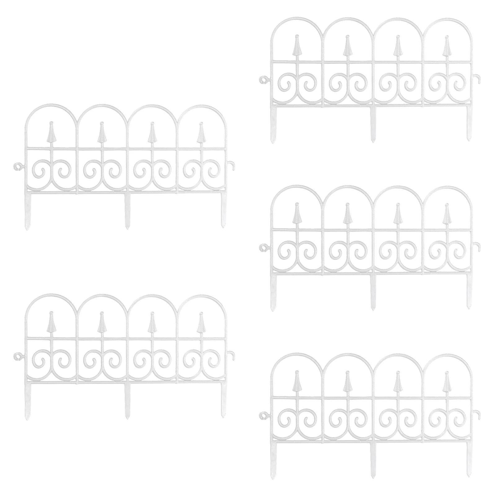 5Pcs Garden Border Fencing Outdoor Black Landscape Fences Yard Lawn Borders Decor Black / White Wedding Fence Decoration 9.84ft
5Pcs Garden Border Fencing Outdoor Black Landscape Fences Yard Lawn Borders Decor Black / White Wedding Fence Decoration 9.84ft