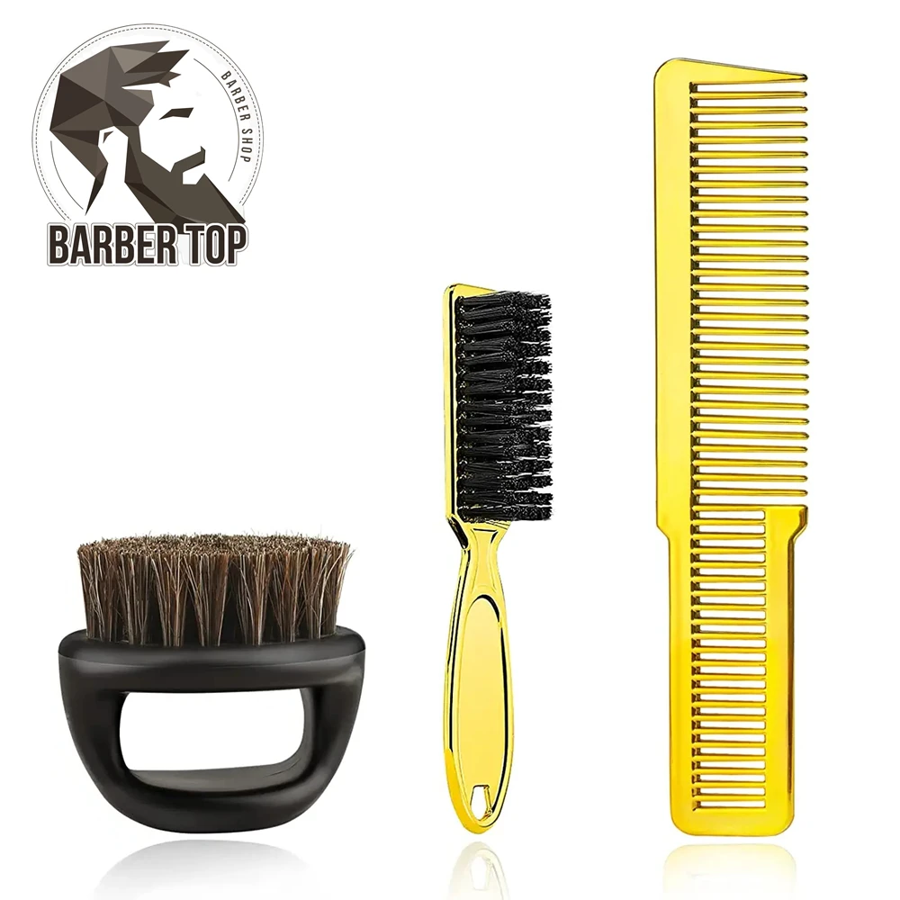 3PCS Barber Haircut Comb Set Men's Beard Cleaning Brush Professional Metal Hairdressing Comb Salon Supplies
3PCS Barber Haircut Comb Set Men's Beard Cleaning Brush Professional Metal Hairdressing Comb Salon Supplies