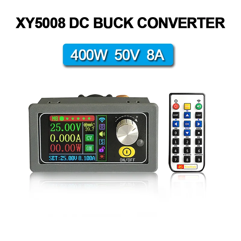 

400W 50V 8A Variable DC DC Buck Converter CC CV Adjustable Power Supply Module Laboratory Step-Down Voltage Regulator XY5008