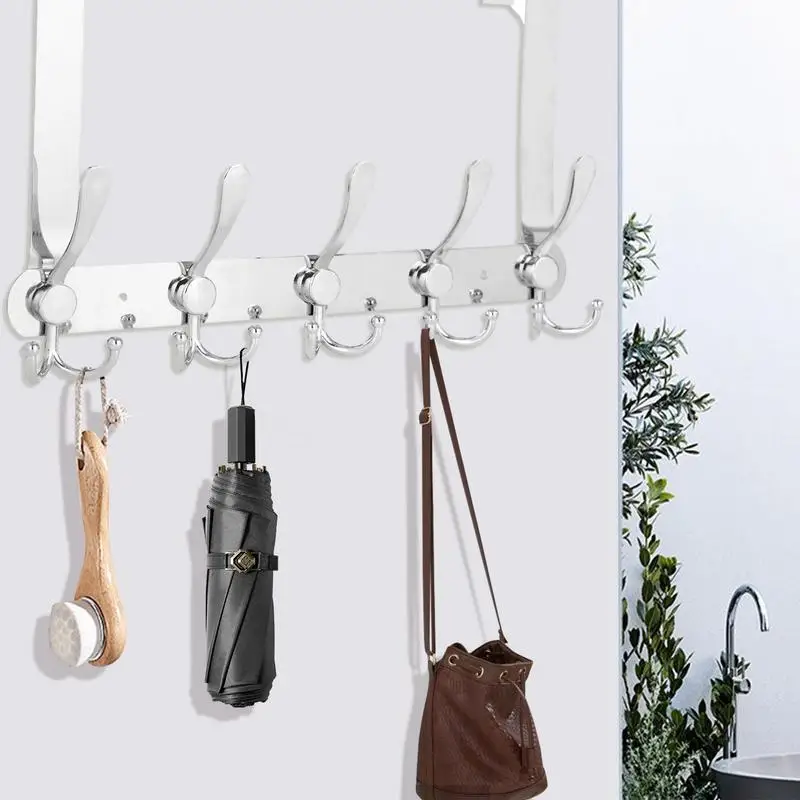 Door Hanger Hooks Stainless Steel Heavy Duty Over The Door Storage For Towels For Bathroom Bedroom Kitchen Holding Clothes
Door Hanger Hooks Stainless Steel Heavy Duty Over The Door Storage For Towels For Bathroom Bedroom Kitchen Holding Clothes