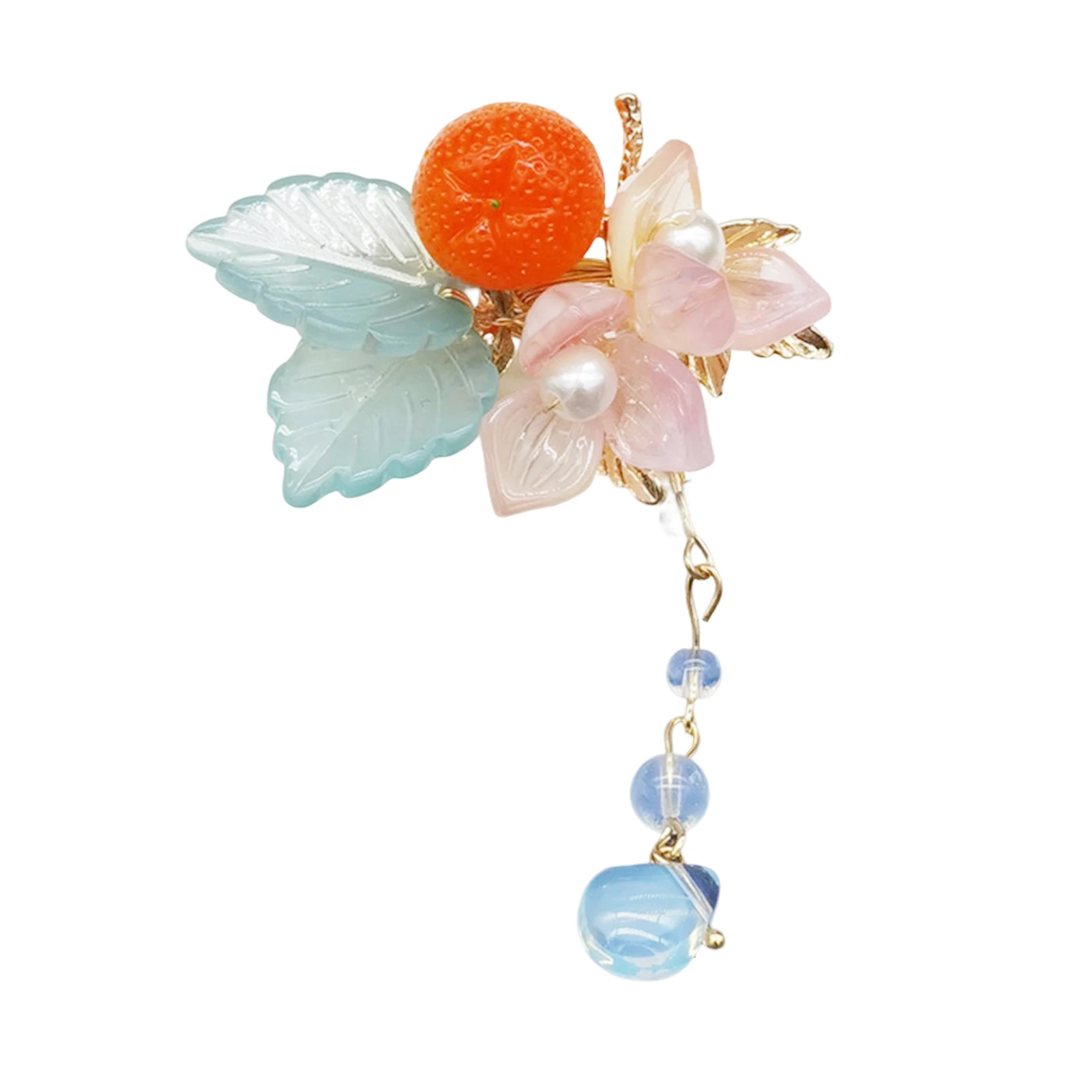 Paired Hairpin Floral Headdress Hypo-allergenic Fringed Hair Clips with Duckbills for Birthday Stage Party Show
Paired Hairpin Floral Headdress Hypo-allergenic Fringed Hair Clips with Duckbills for Birthday Stage Party Show
