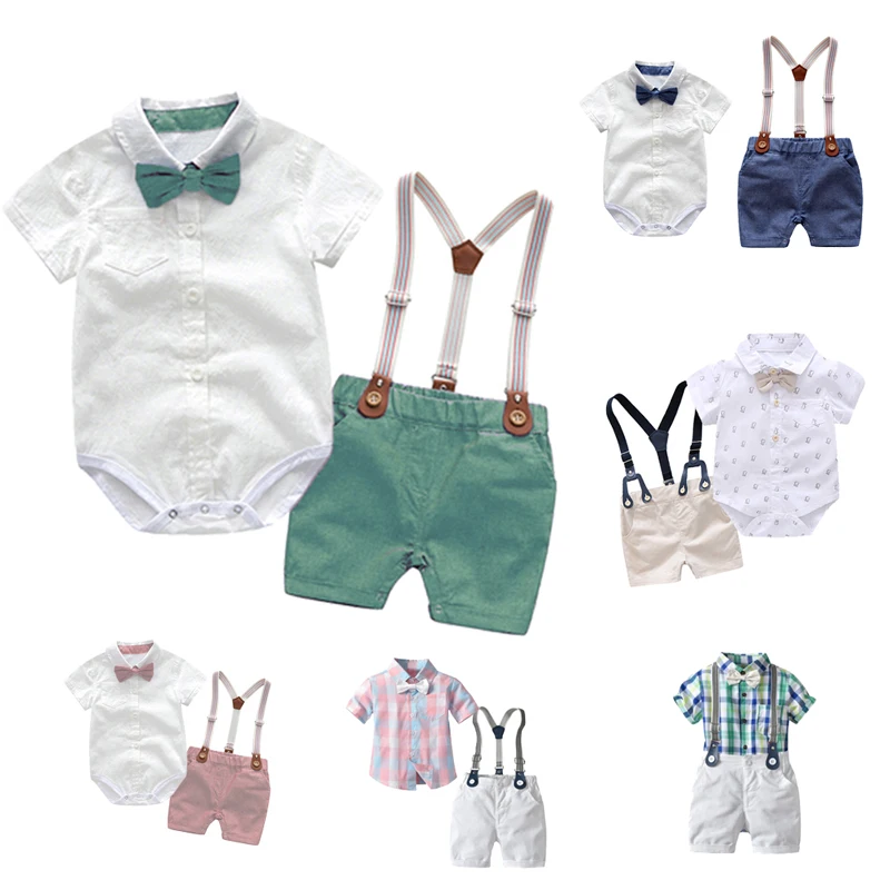 Baby Clothes Summer Gentleman Birthday Suits Newborn Party Dress Soft Cotton Solid Rmper + Belt Pants Infant Toddler Set
Baby Clothes Summer Gentleman Birthday Suits Newborn Party Dress Soft Cotton Solid Rmper + Belt Pants Infant Toddler Set