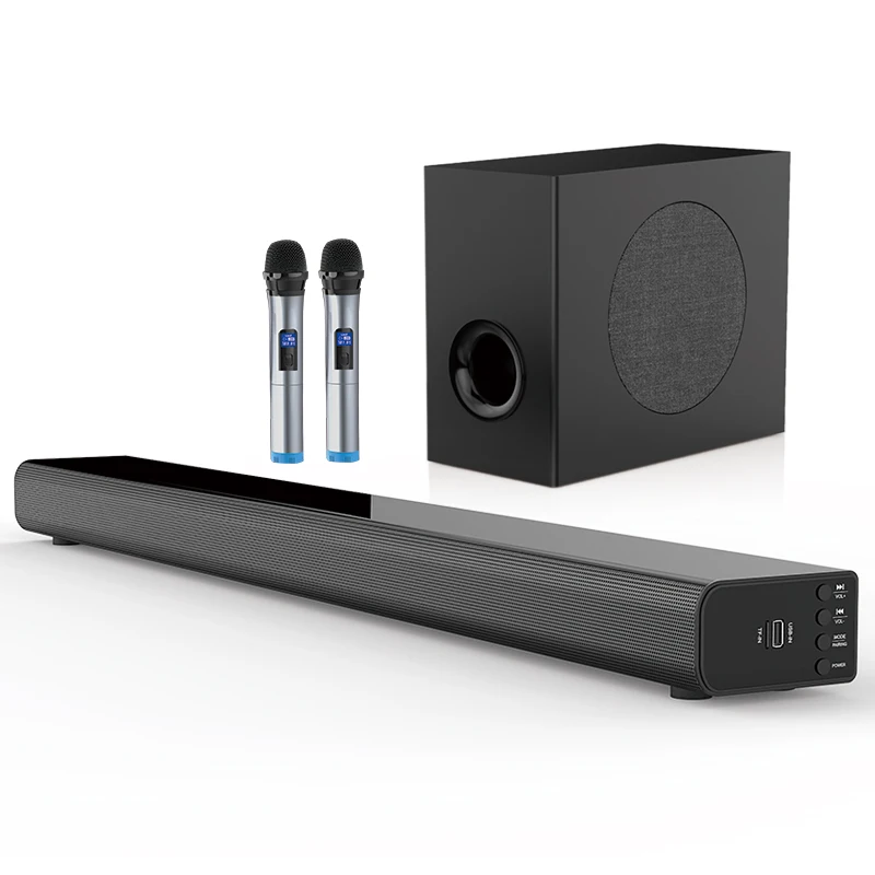 5.1 Sound Bar with Stereo Sound Subwoofer Wireles Bluetooth TV Speaker Soundbar and Rear Surround Sound Speaker for Home Theater
5.1 Sound Bar with Stereo Sound Subwoofer Wireles Bluetooth TV Speaker Soundbar and Rear Surround Sound Speaker for Home Theater