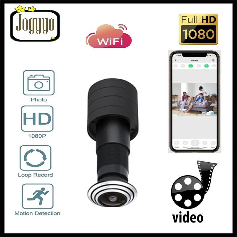 HD Door Eye Mini WiFi Video Camera Smart Home Security Monitoring Remote View Motion Detection Baby Monitor Audio Recorde
HD Door Eye Mini WiFi Video Camera Smart Home Security Monitoring Remote View Motion Detection Baby Monitor Audio Recorde